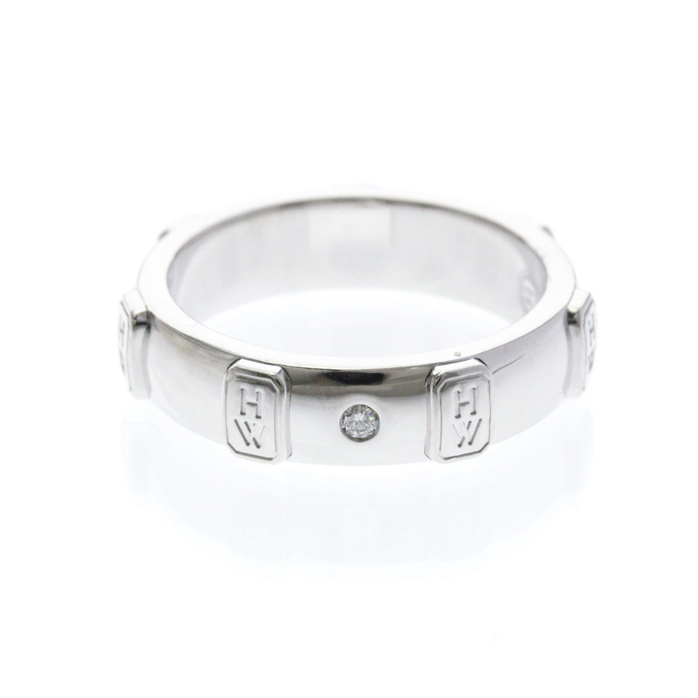 HARRY WINSTON 18k Silver Diamond Ring